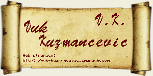 Vuk Kuzmančević vizit kartica
